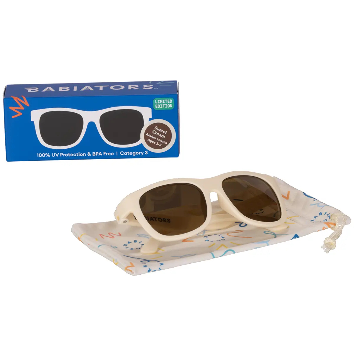 Sweet Cream with Amber Lens Navigator Baby & Kids Sunglasses
