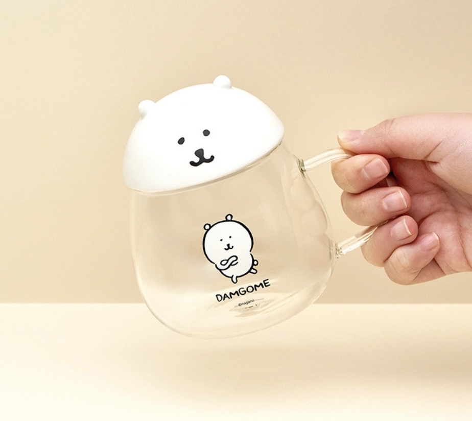 韓國預訂📍Joke Bear得意大頭樣水杯/玻璃杯