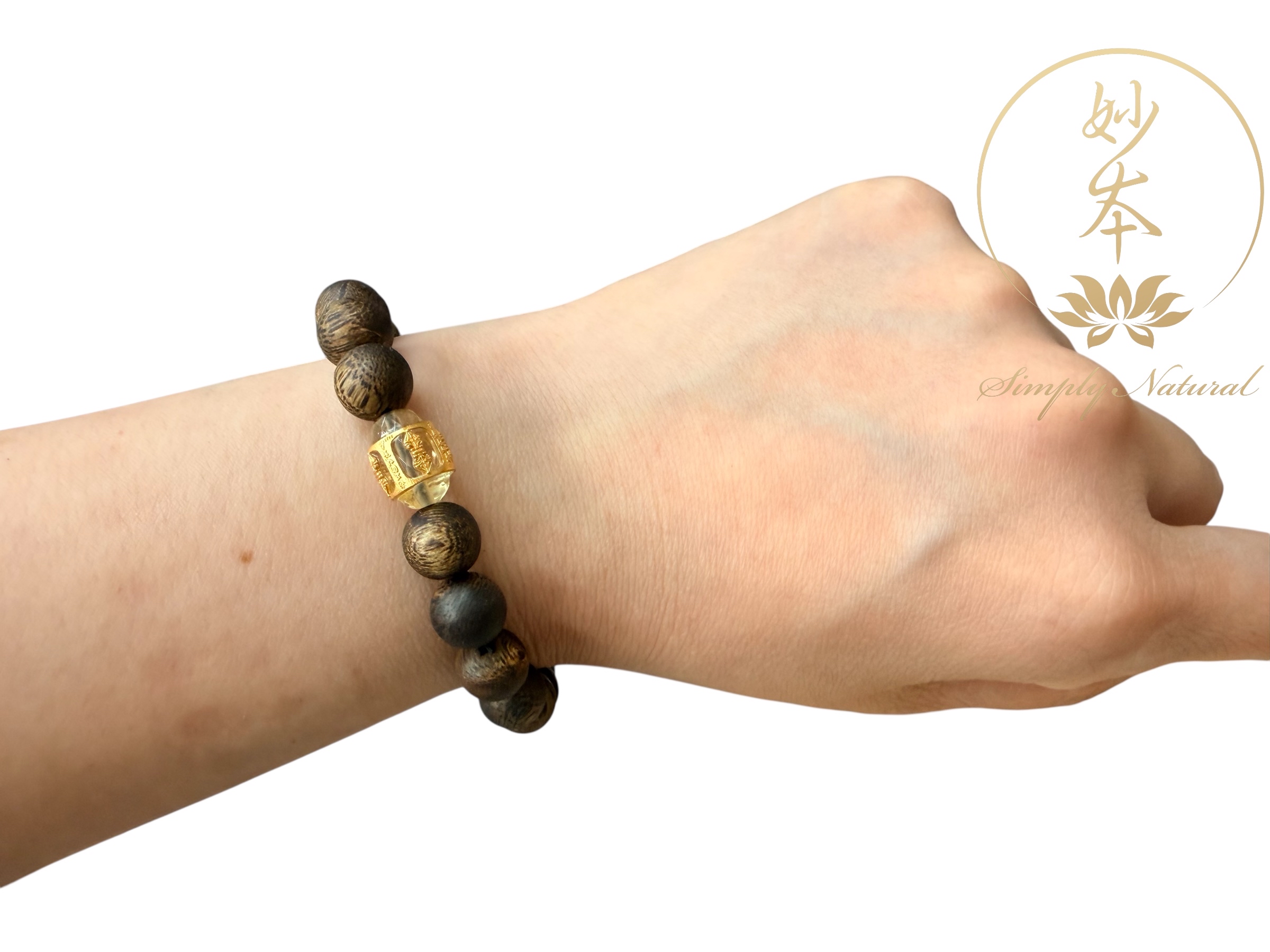 8mm 海南沉香手串 配：金剛杵 （蓮師法會加持）