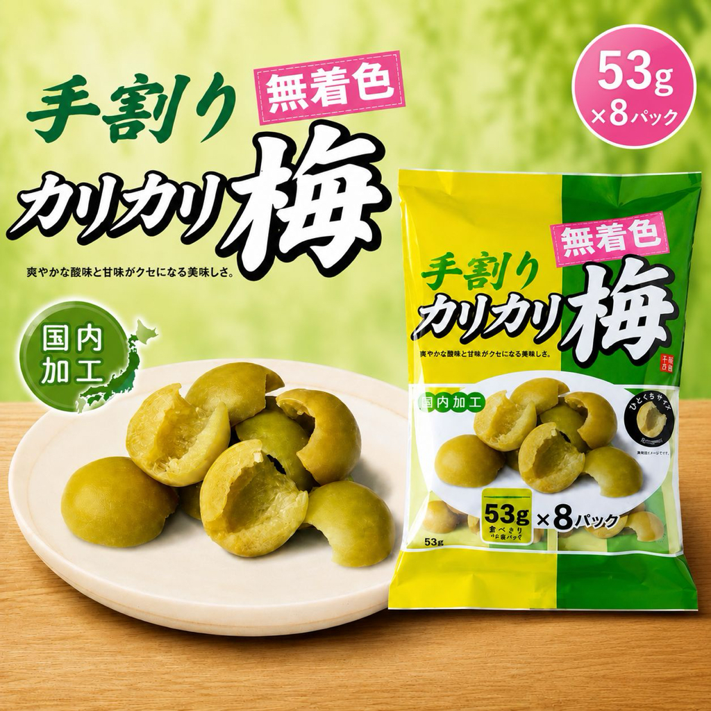 快閃日本Costco  Sennenya 手工脆皮醃李子 53克 x 8袋 