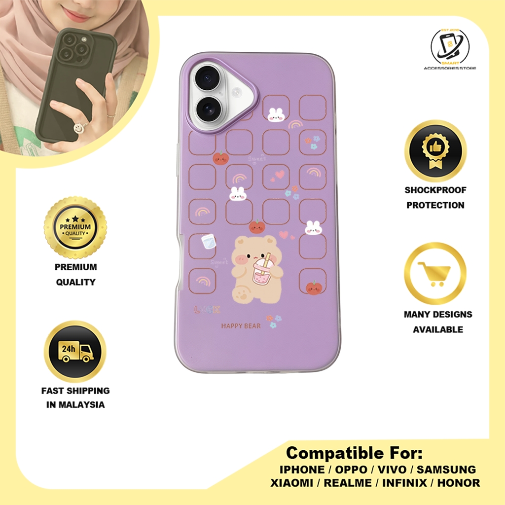 JELLY CASE PHONE FOR IPHONE - DESIGN BEAR F