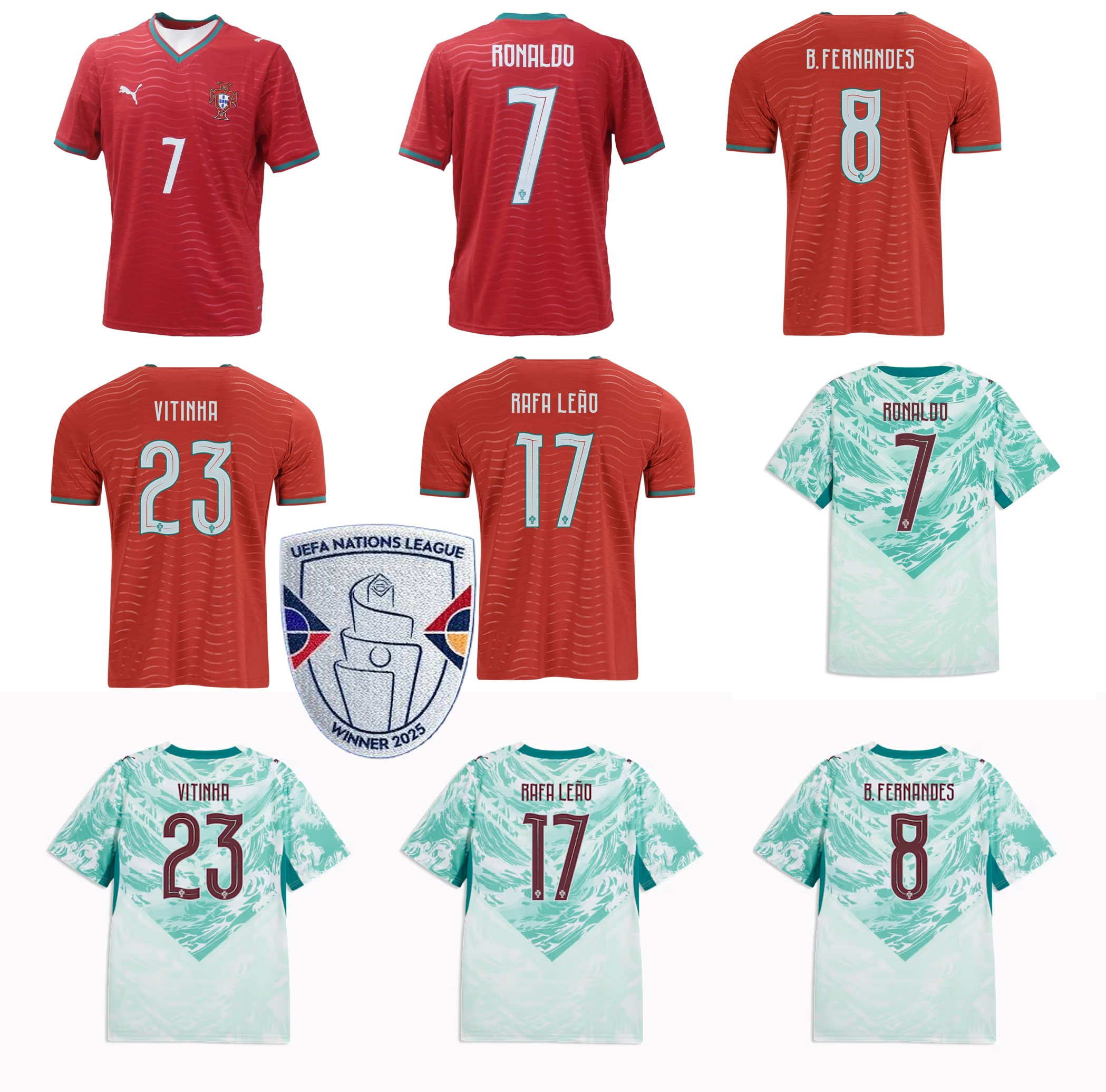 Portugal 葡萄牙 2026-27 主場作客球衣印字 (內有多選)