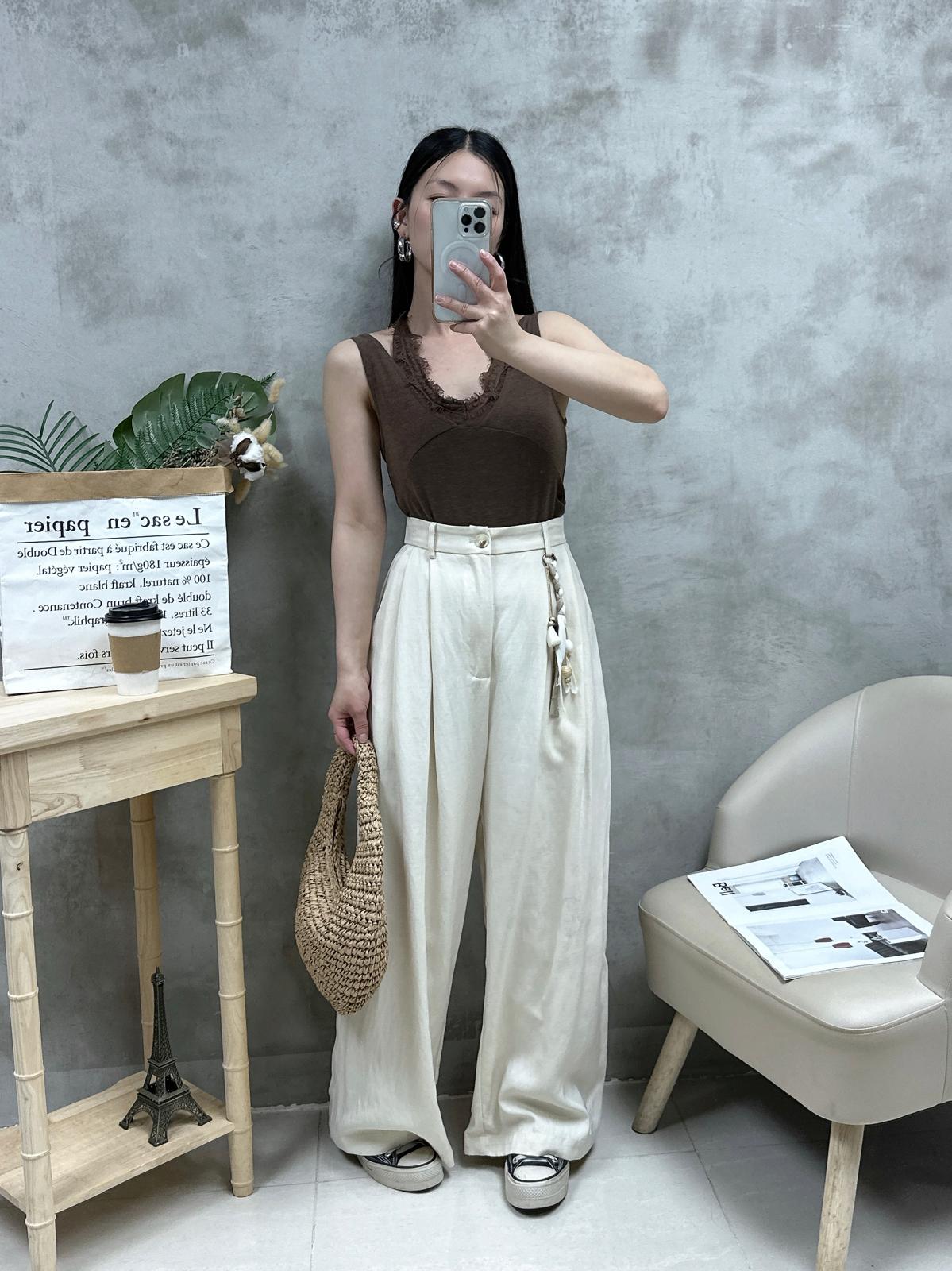 J21 棉麻闊褲