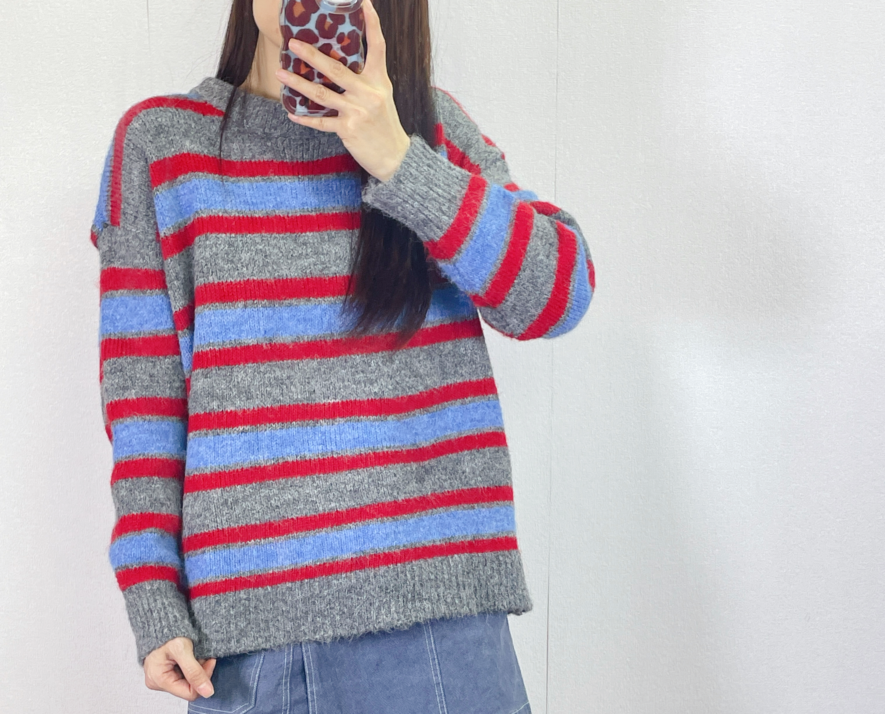 K5544 三色橫間針織