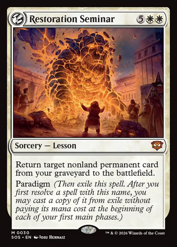 [EN] [Foil] Restoration Seminar [SOS-030] M