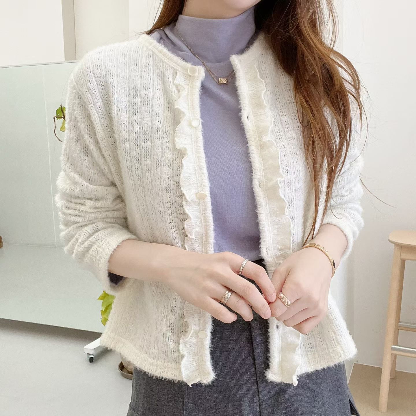 FV08_01 絲巾造型百搭TOP (5色) 