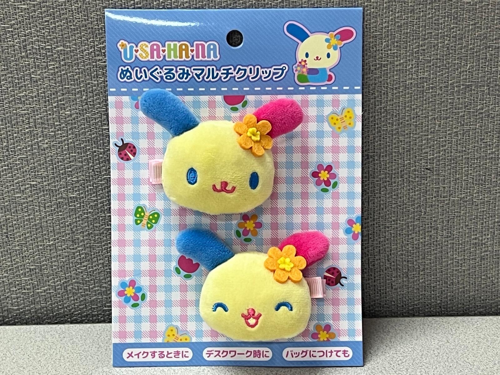 🎌日本直送🎌彩虹兔  對裝頭型公仔髮夾