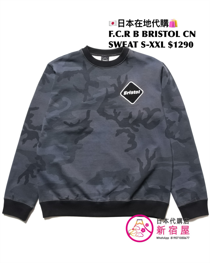 F.C.REAL BRISTOL BRISTOL LS BAGGY TEE/ CREWNECK SWEAT/ BAGGY SWEAT HOODIE
