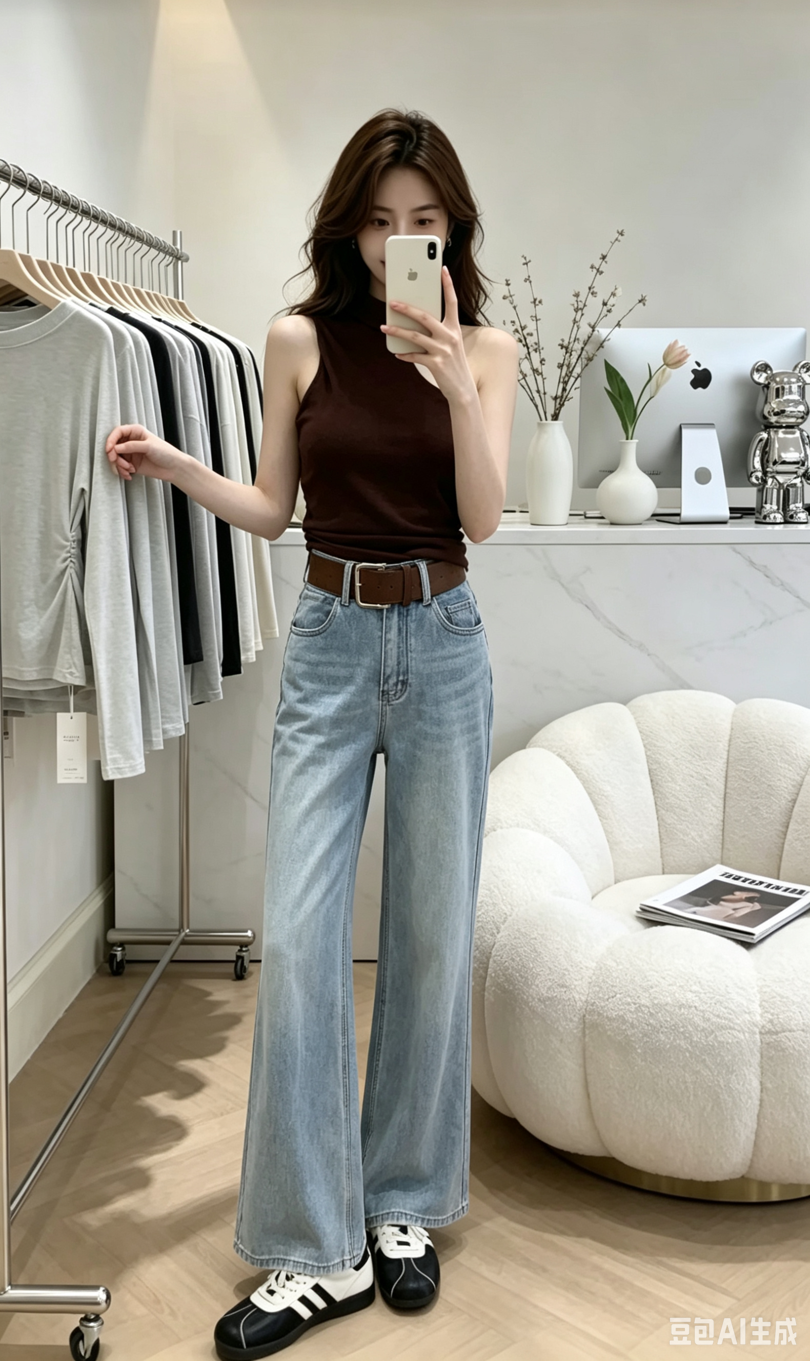 4554 修身显瘦微喇长裤｜Slim Fit Flare Trousers