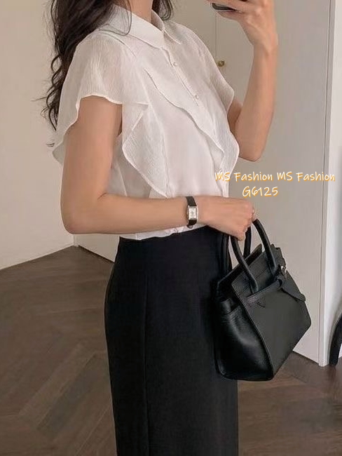 G6125 韓國🇰🇷靚料ruffle top