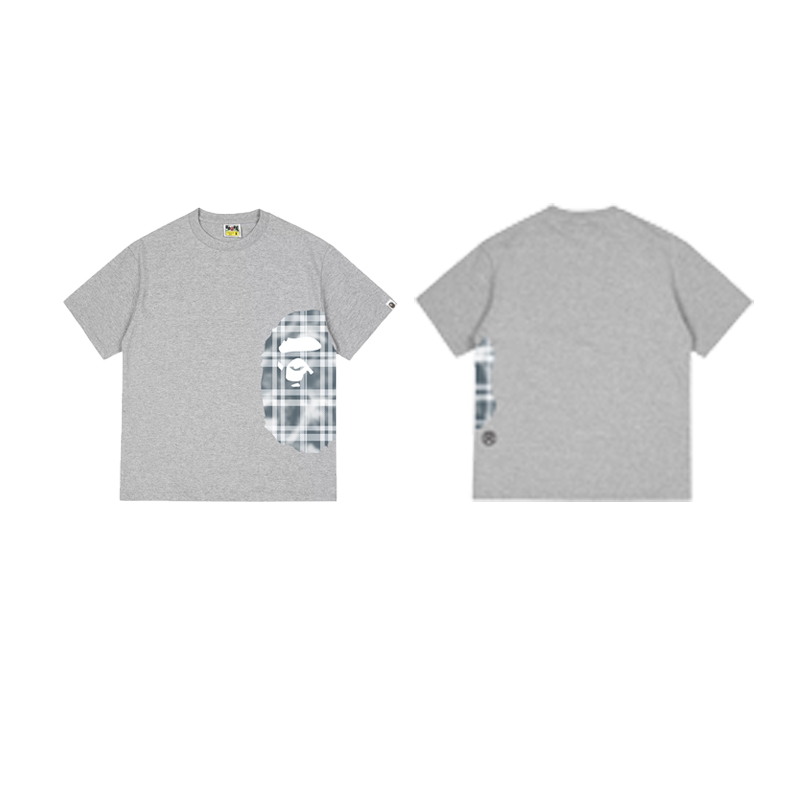 Bape Check Big Ape Head Tee