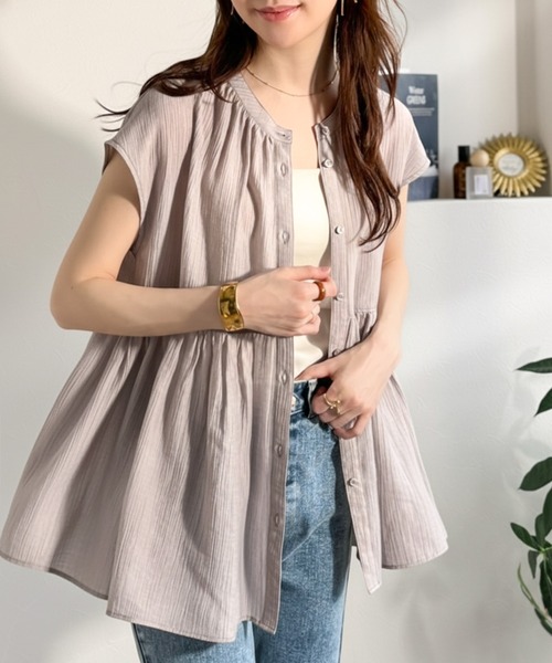 薄紗短袖襯衫【JT038】