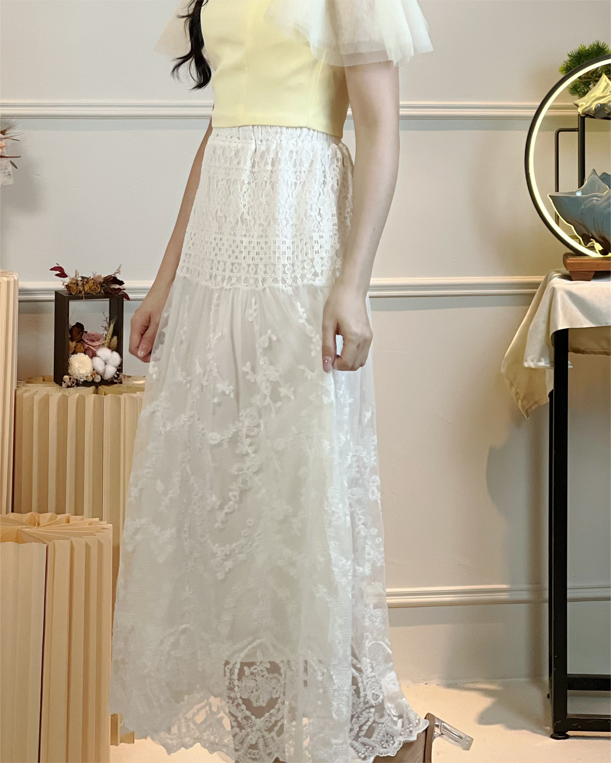 5100 Harper Riley Lacey A Line Skirt 