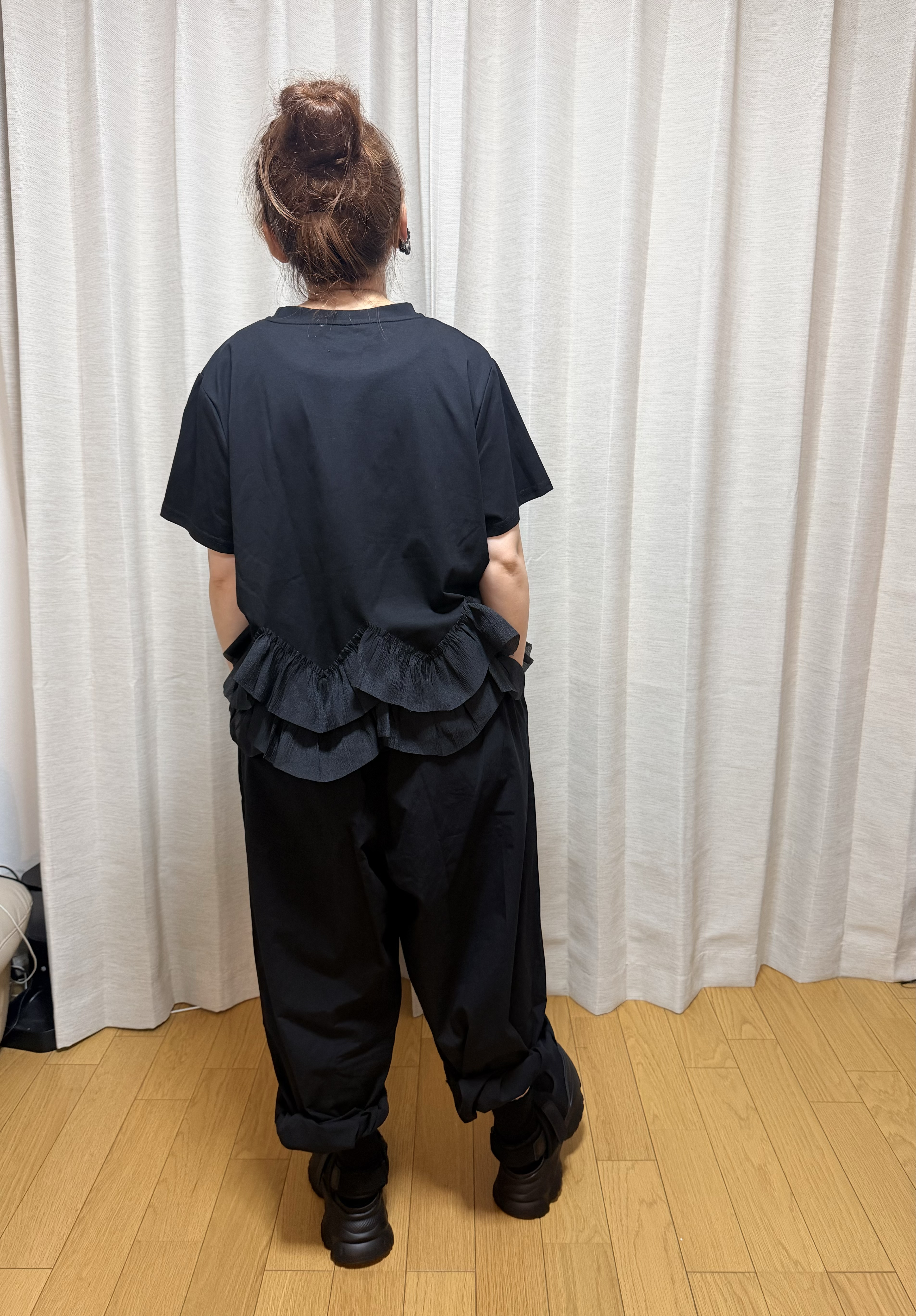 日本波點Ruffle衫