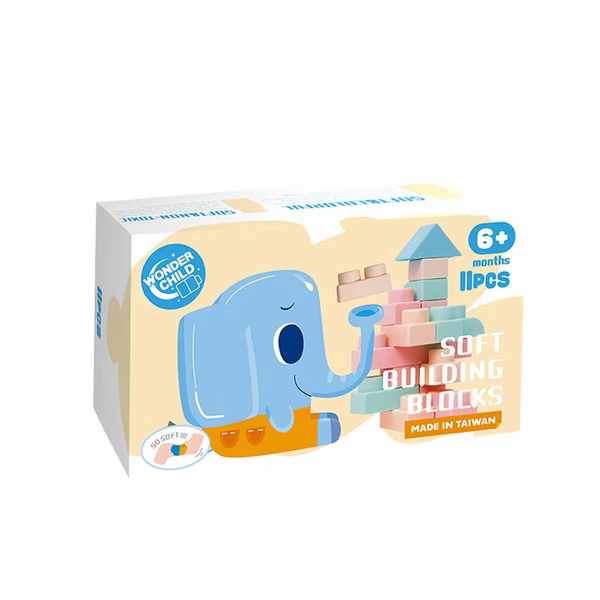 Wonder Child 馬卡龍軟積木 - 11pcs
