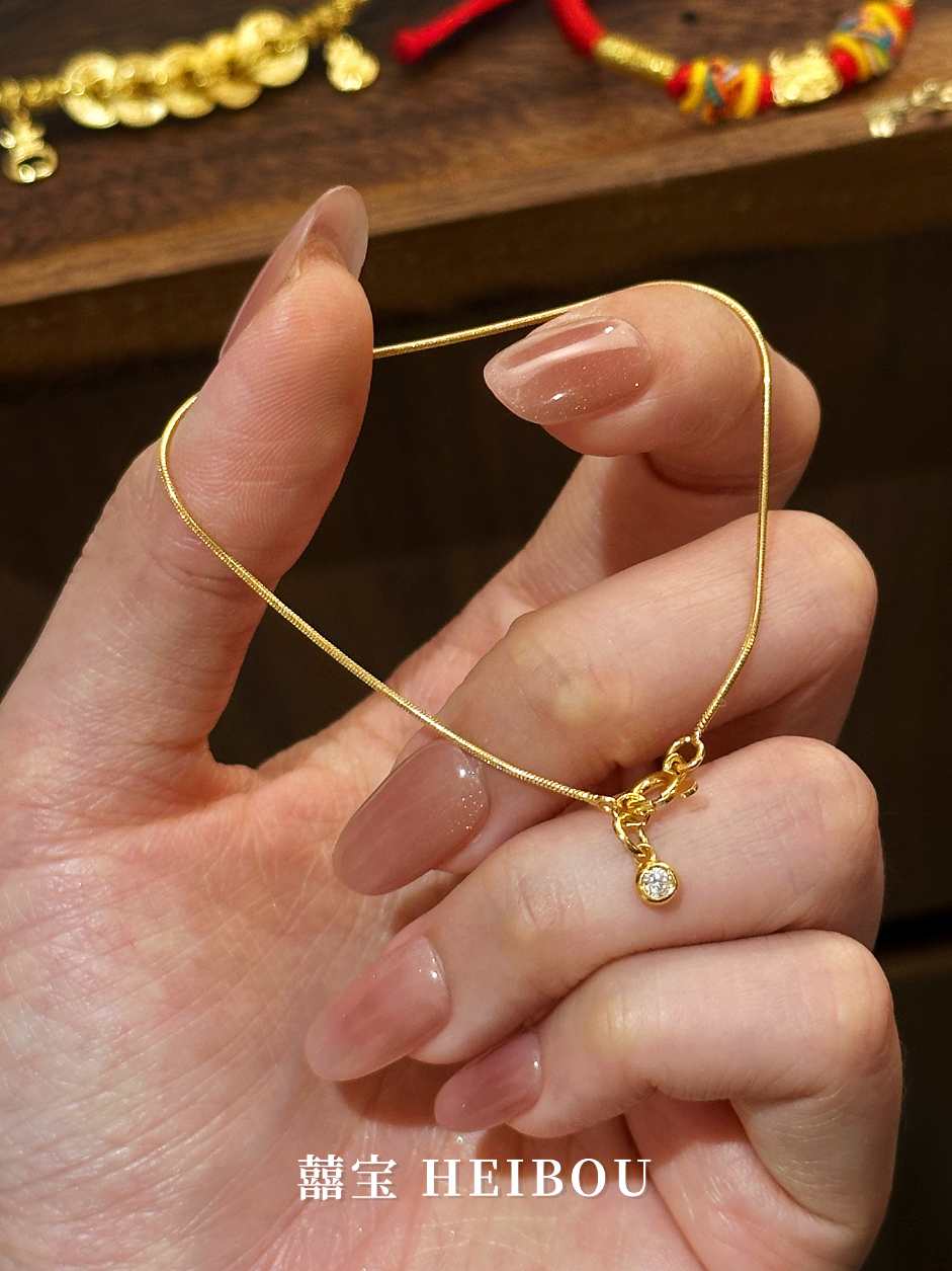 【5G实心】泡泡钻蛇骨链-手链