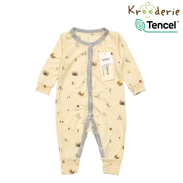 Krooderie TENCEL Long Sleeve Baby Romper Sleepwear Bodysuit Jumpsuit