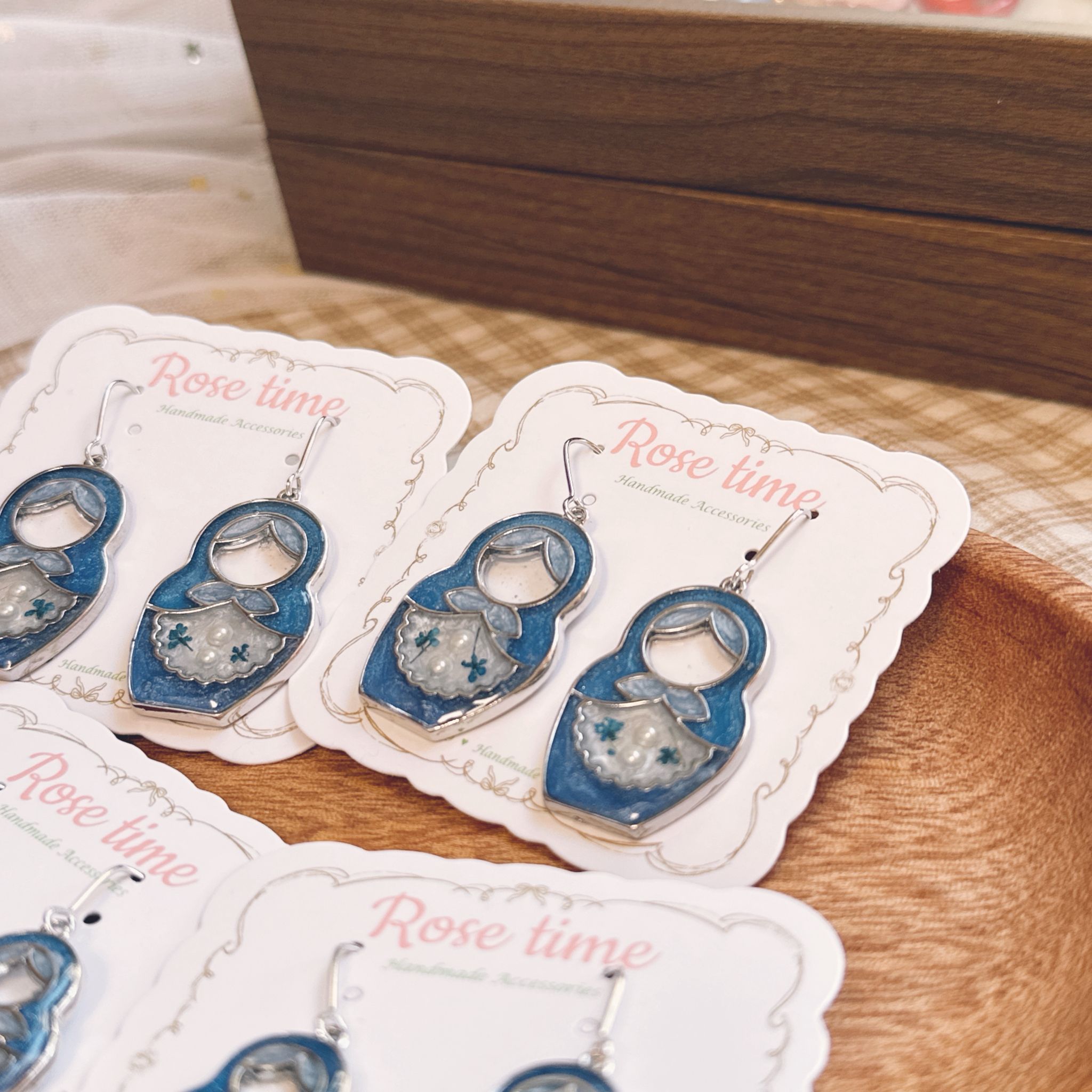 俄羅斯花花 藍絲絨 大號