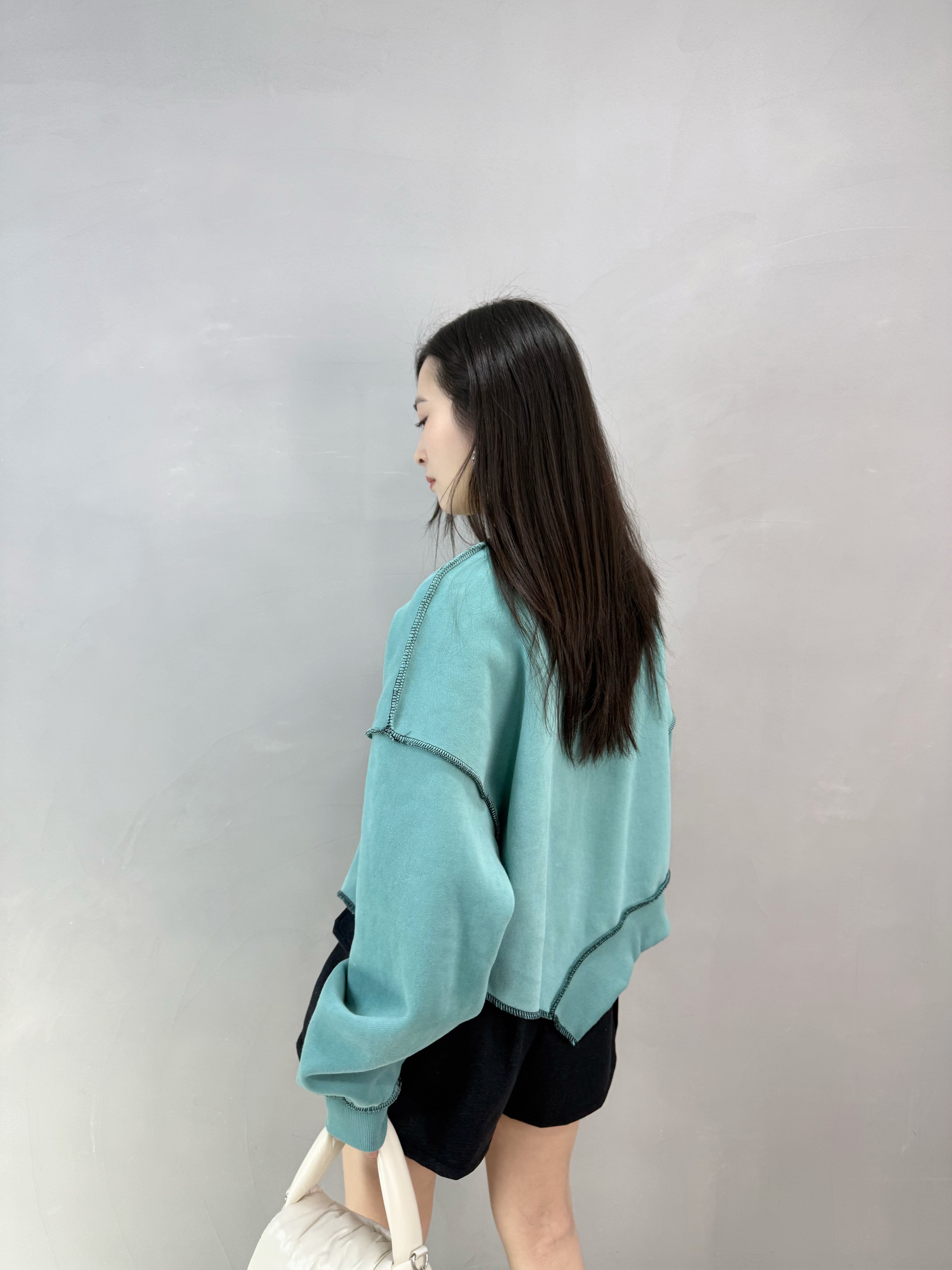 E77 不規則腳加絨衛衣