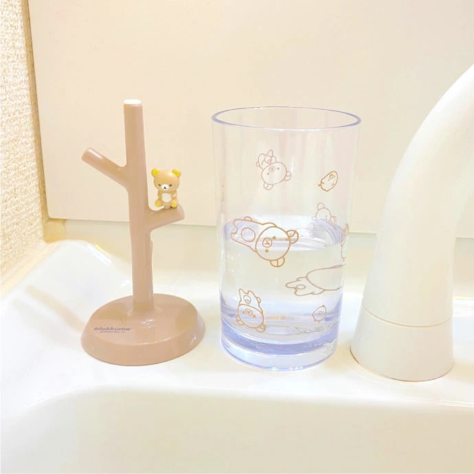 鬆弛熊 漱口杯連瀝水座套裝