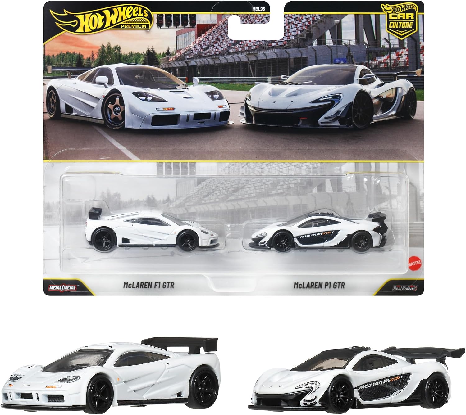 【預訂】Hot Wheels Premium 1/64 Car Culture 2-Pack｜McLaren F1 GTR & McLaren P1 GTR ｜ Plymouth Duster Funny Car & '65 Mercury Comet Cyclone｜Porsche 930 & Quadra Turbo-R V-Tech ｜【日版】