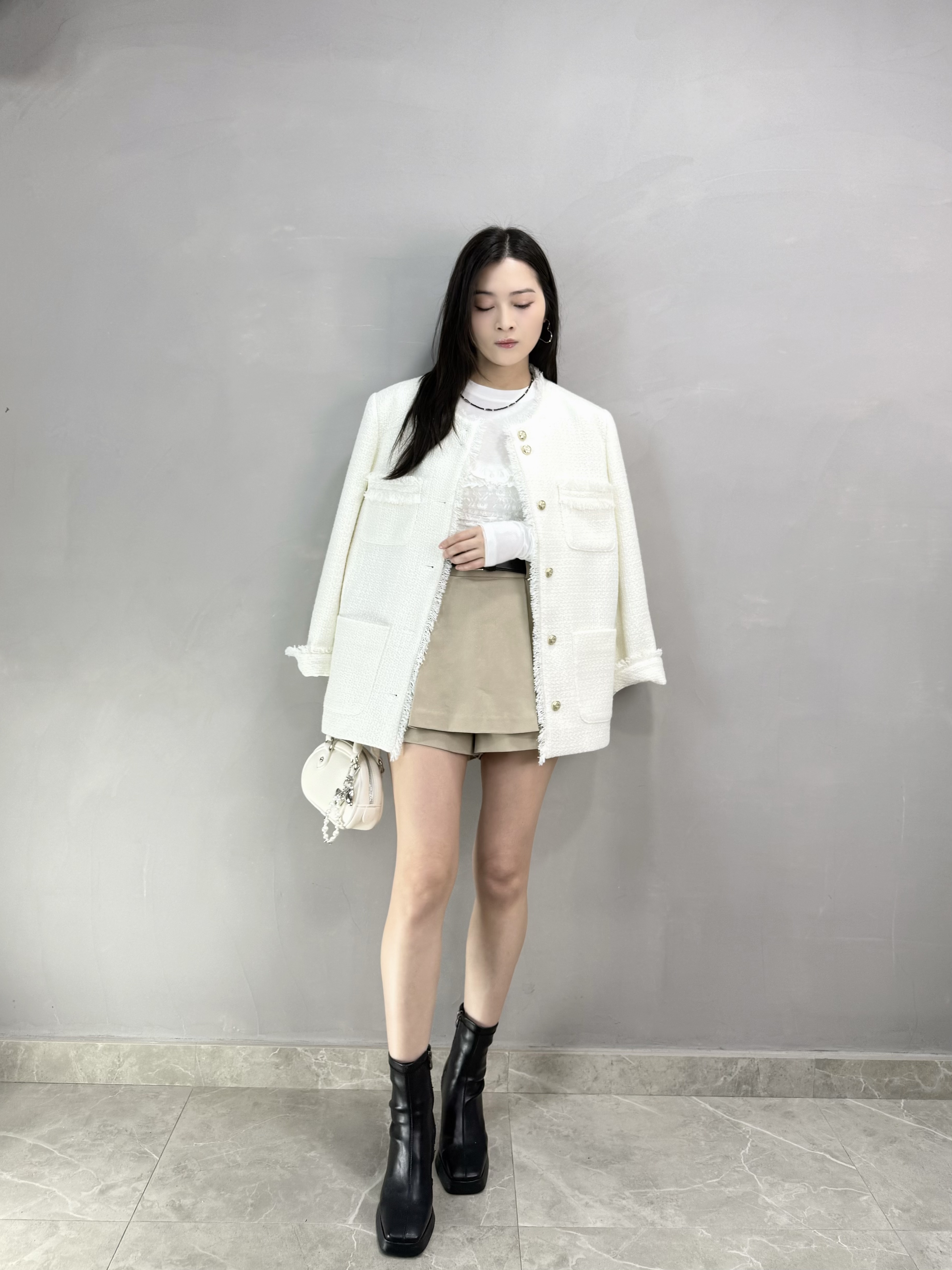 G60 薄Tweed料外套