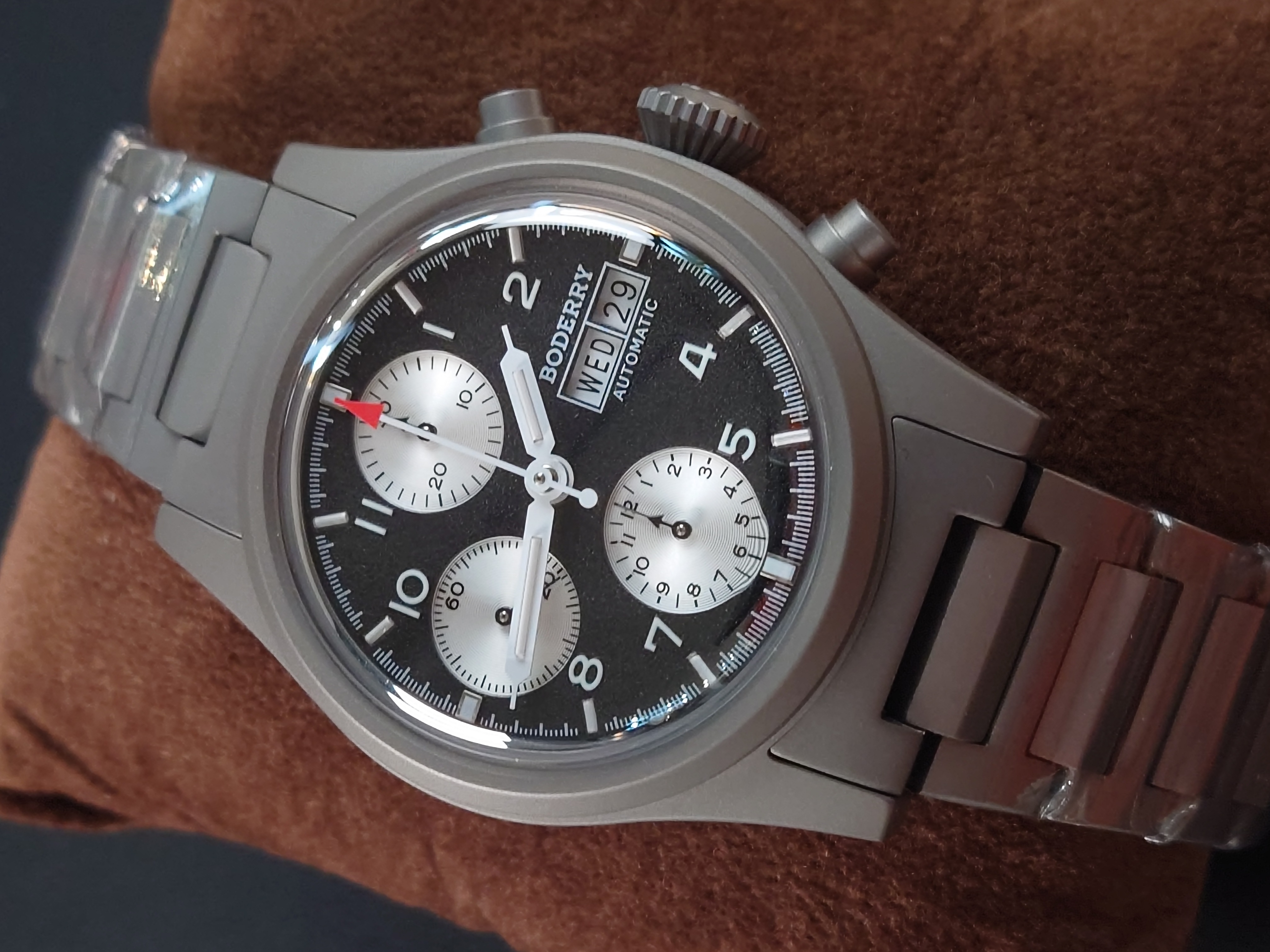 Boderry Landmaster Titanium Chronograph Automatic -  BD-A18T-03B BKPanda