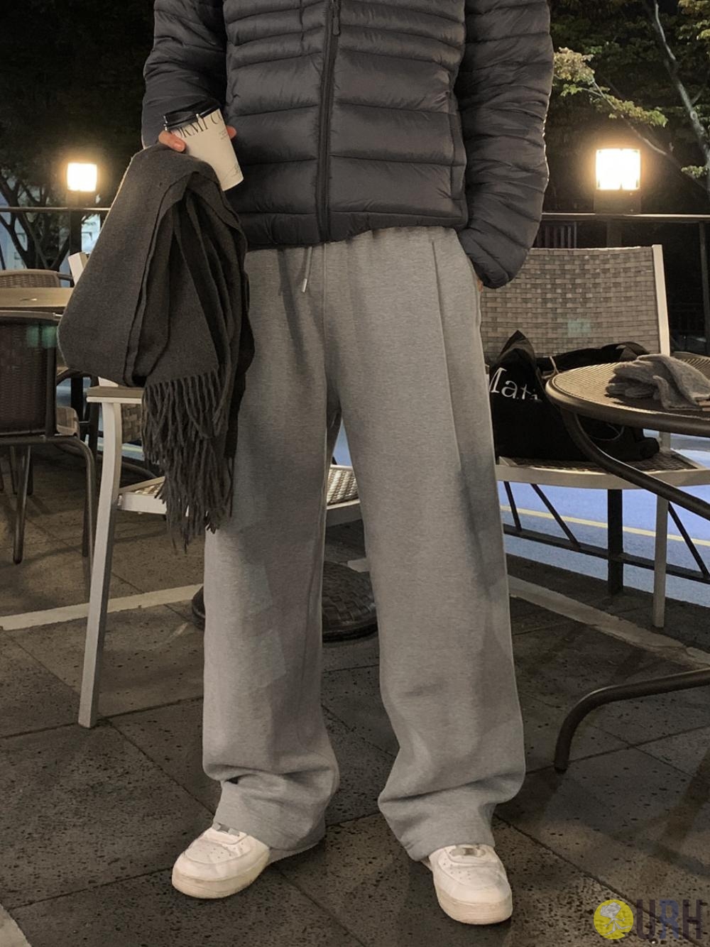 【100%保證韓國直送】USA Cotton 起毛 Wide Banding Pants [4 color] RL114685