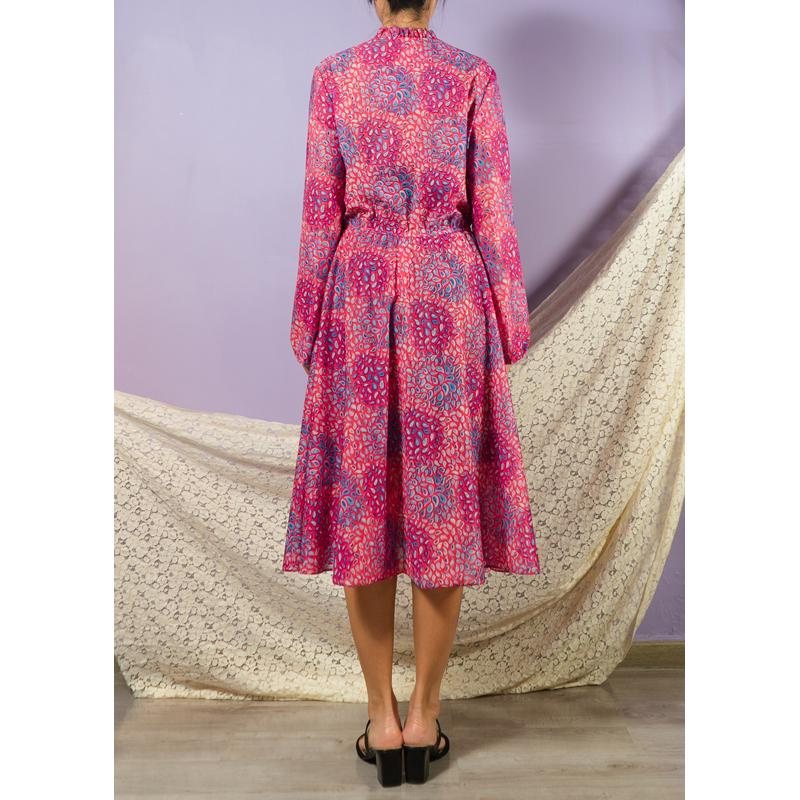 C.a. 1970s-80s Psychedelic Paisley Day Dress(MT1608-109)