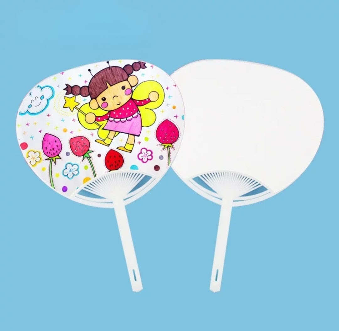 DIY手工材料-扇子塑料骨架團扇 (G744) 🚛 送貨方式請選(3)