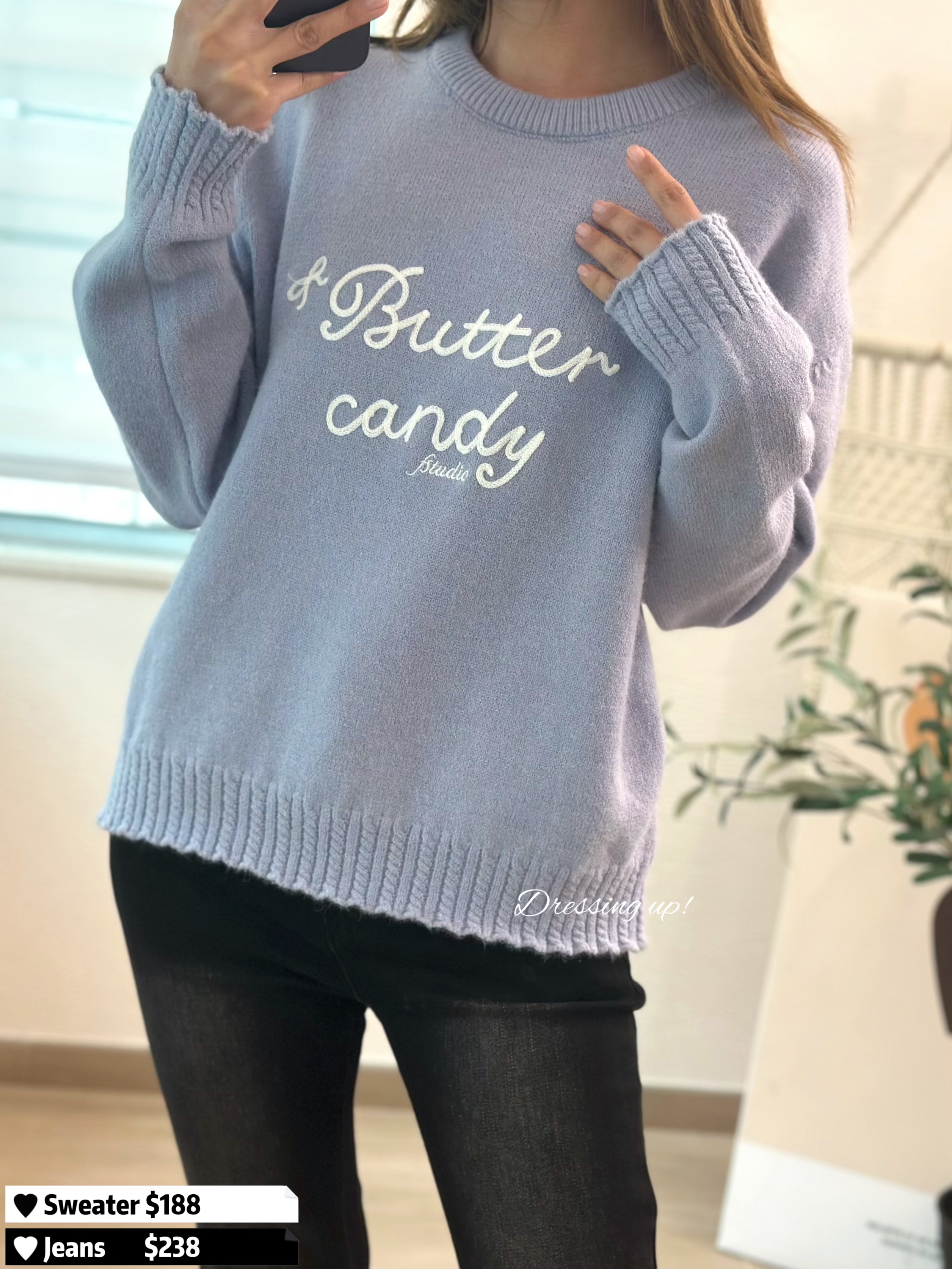 𝑩𝒖𝒕𝒕𝒆𝒓𝑪𝒂𝒏𝒅𝒚｜織字針織冷衫