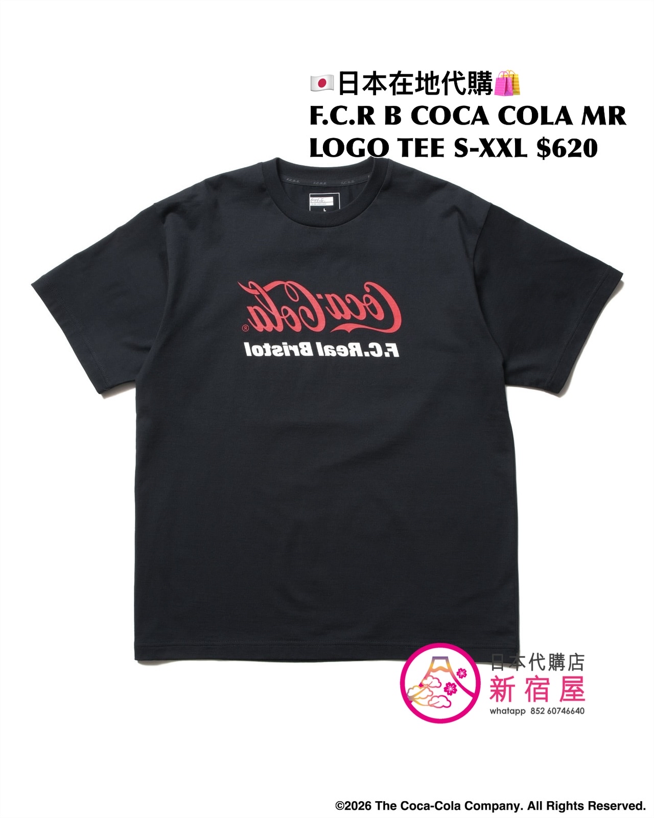 F.C.REAL BRISTOL x COCA COLA AD BANNER TEE/ MIRRO LOGO TEE/ LISTED LOGOS TEE/ HEATHER TEE 