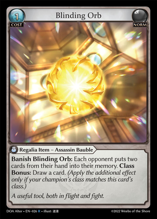 Blinding Orb / DOA-Alter-026 (R)