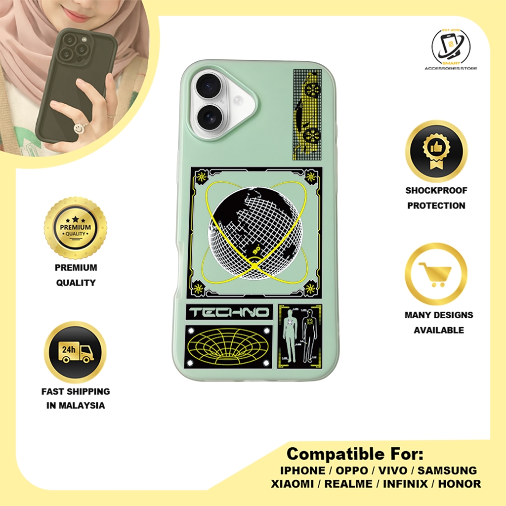 JELLY CASE PHONE FOR IPHONE - DESIGN TECHNO A