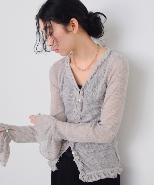 Ruffle針織薄衫【JT030】