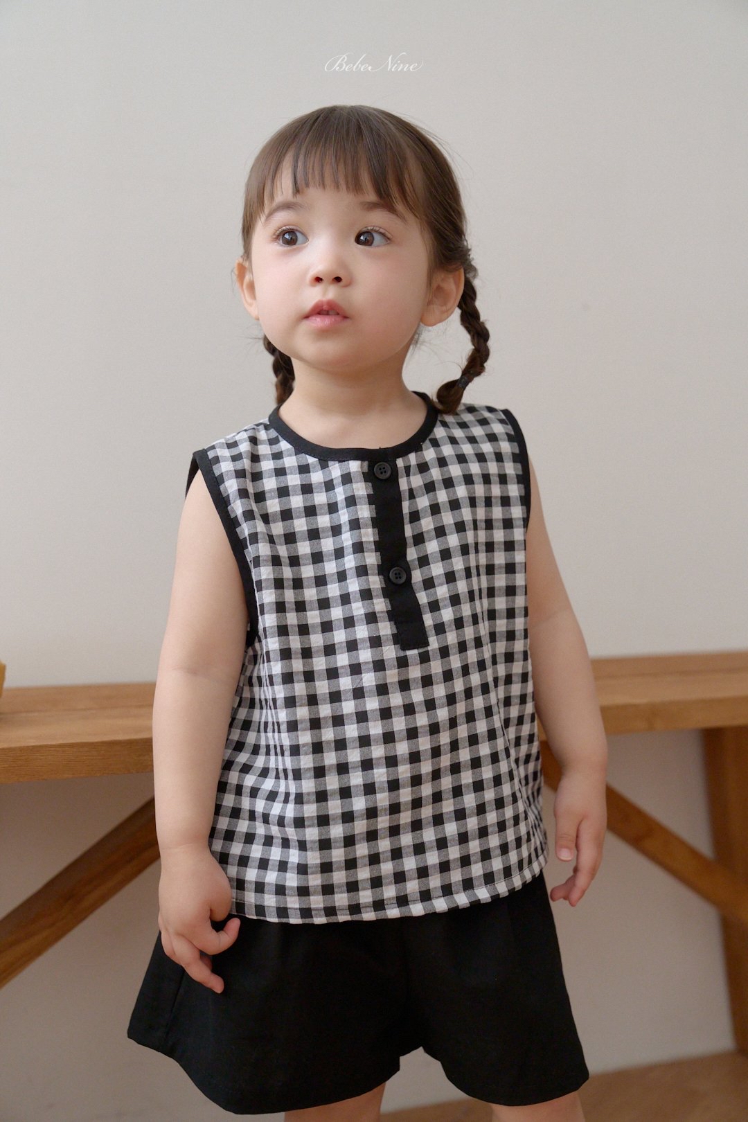 ☀️預訂 韓國直送☀️🇰🇷Bebenine兩色格紋純棉背心上下套裝
