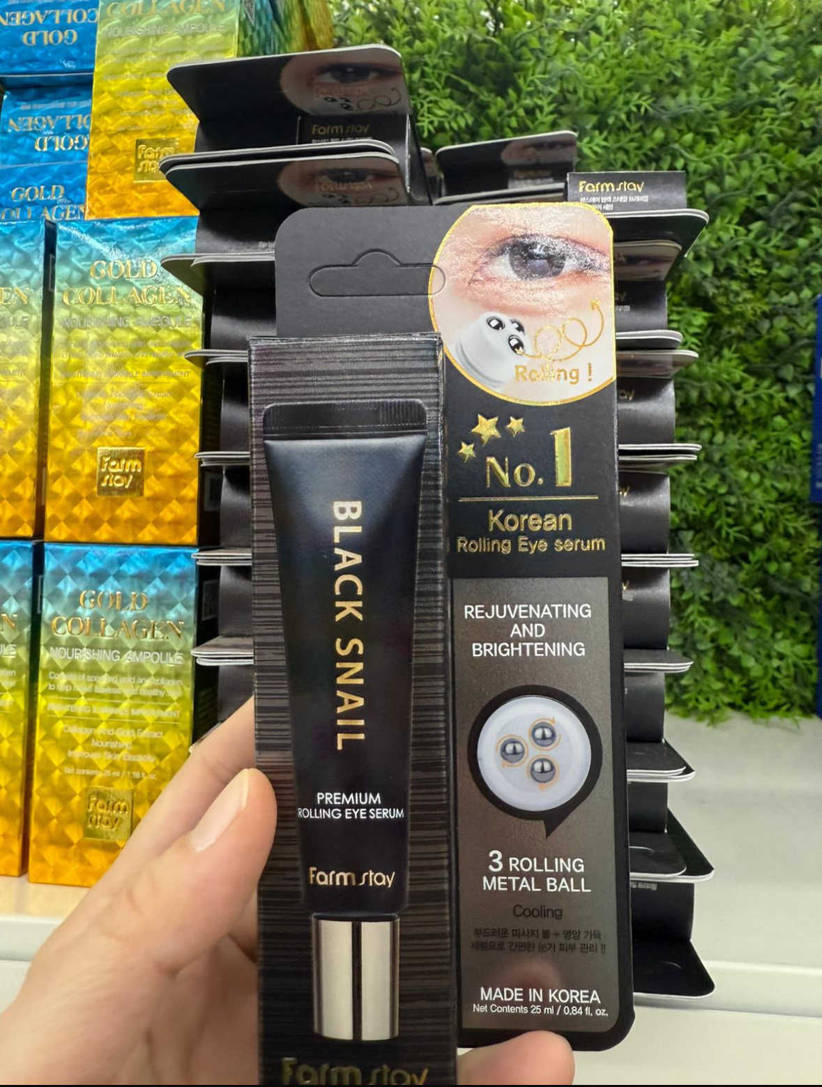 *🇰🇷韓國直送Farmstay黑蝸牛滾珠眼精華*