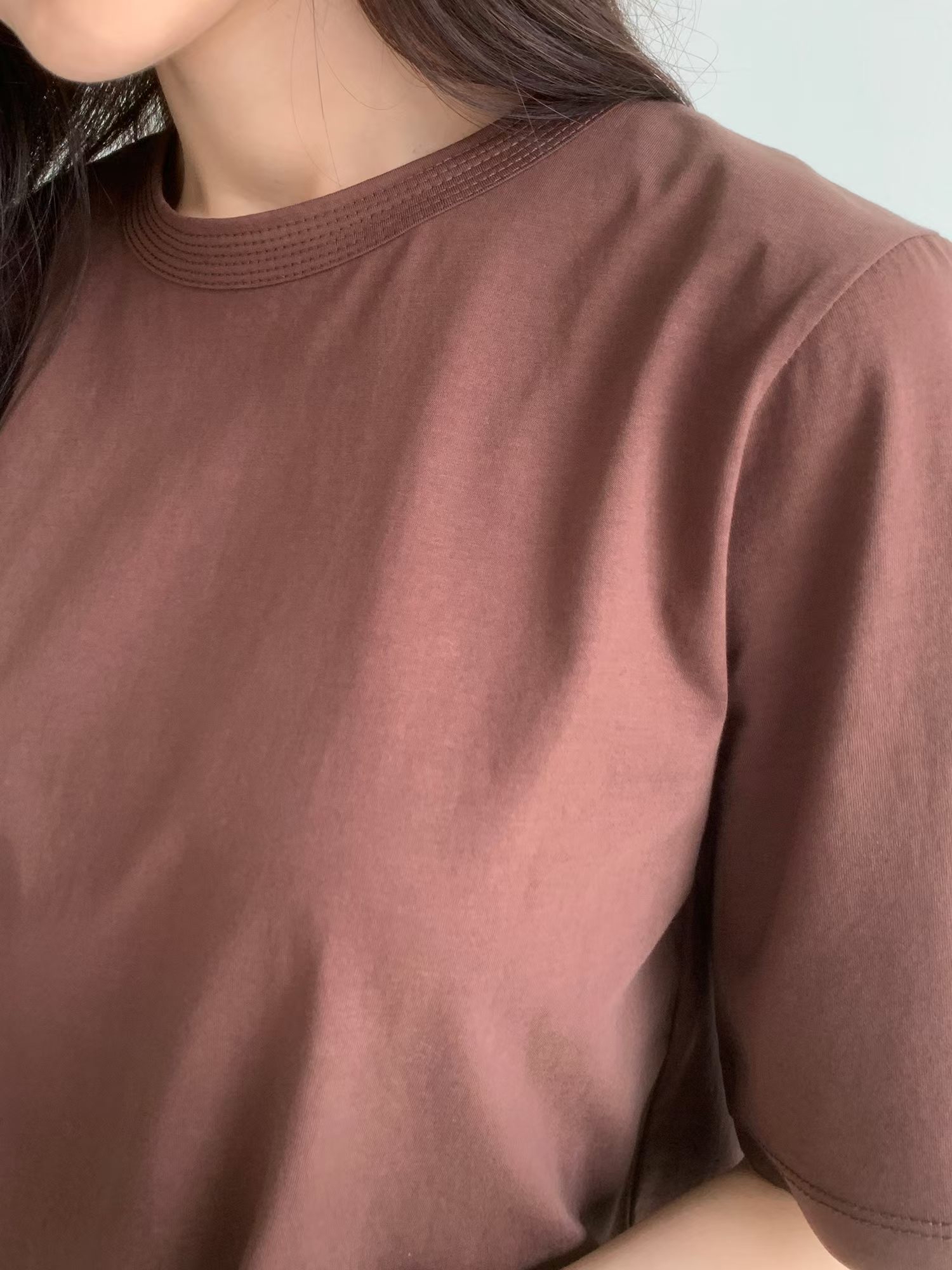 秋色簡約棉TEE 