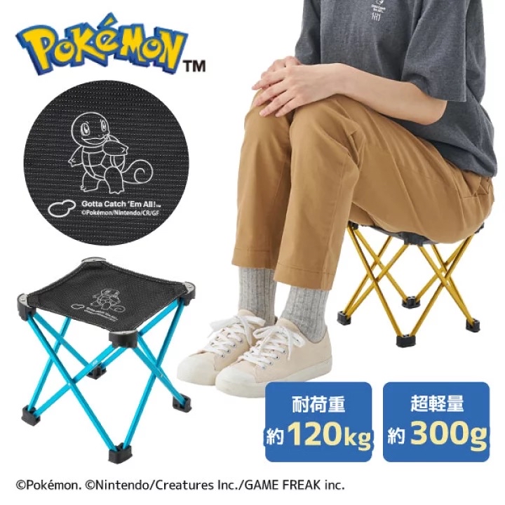 日本預訂📍日本LOGOs x Pokemon圖案便攜摺疊椅子