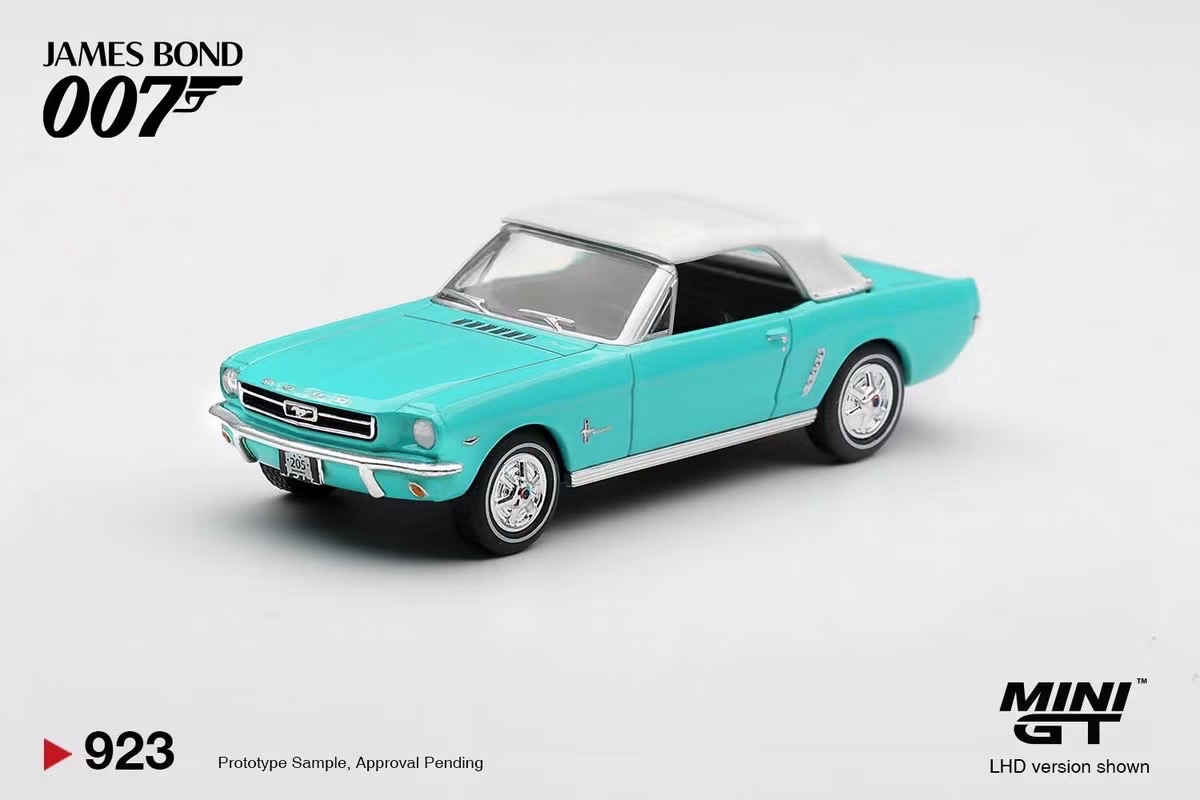 （預訂 Pre Order) Mini GT  ( MGT00923-007E ) Ford Mustang Convertible 1965 "Thunderball" / English Blister Packaging