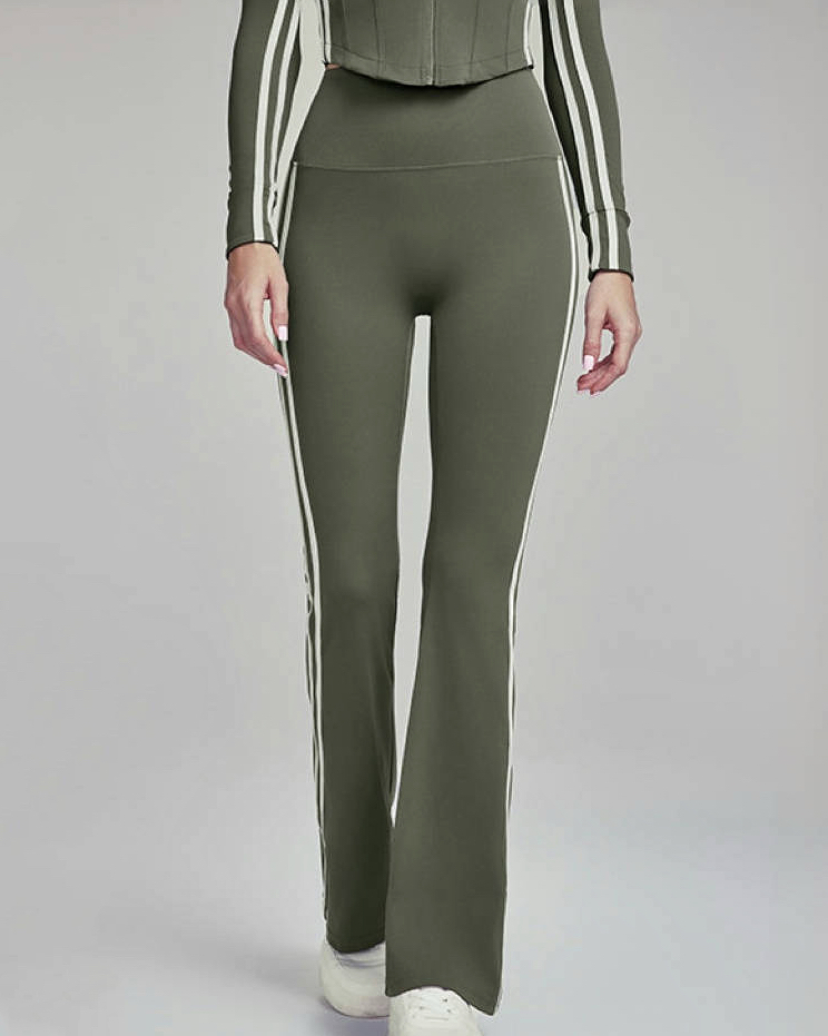 修身顯瘦高腰微喇瑜珈健身褲