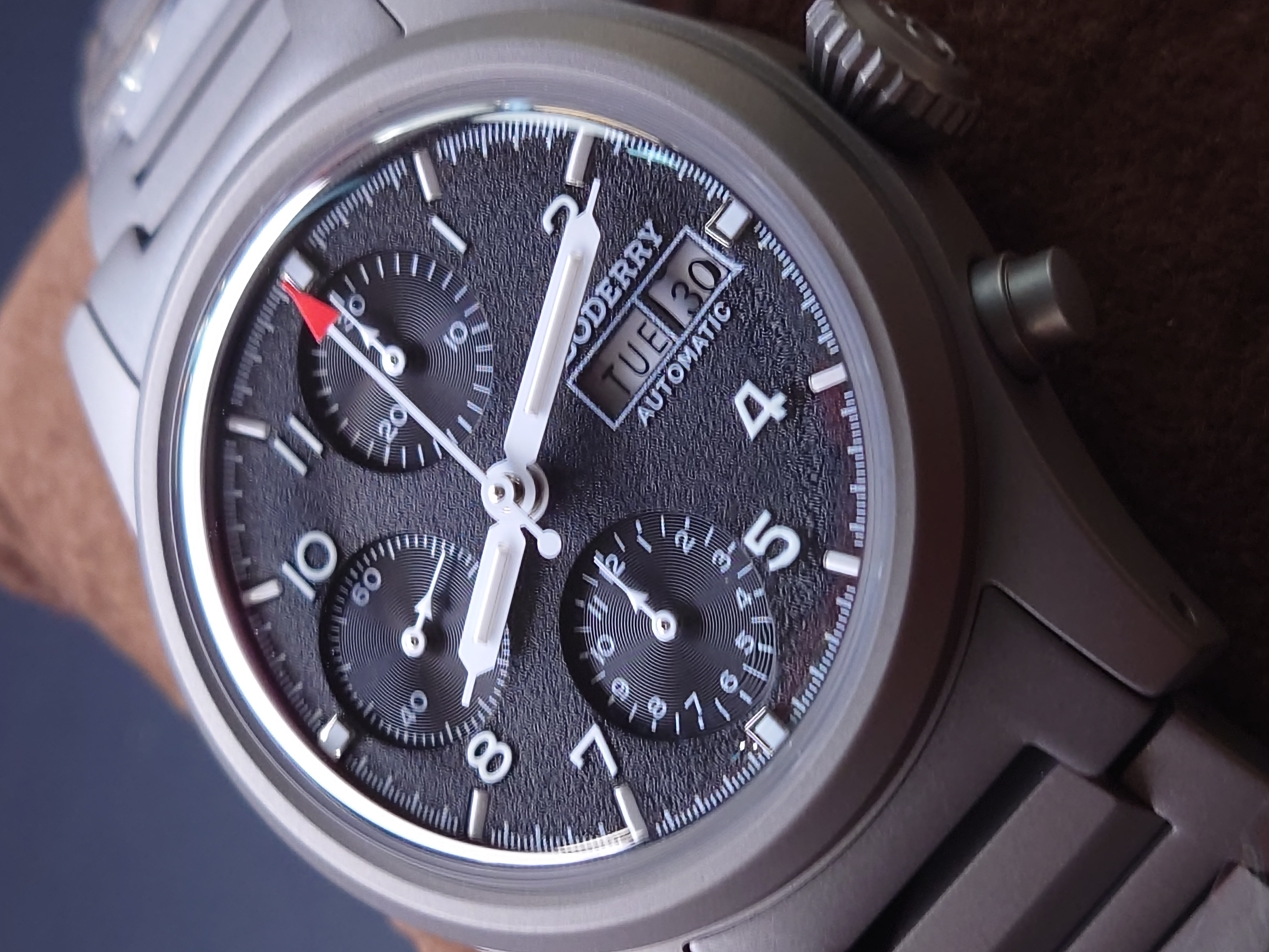 Boderry Landmaster Titanium Chronograph Automatic -  BD-A18T-01B Black