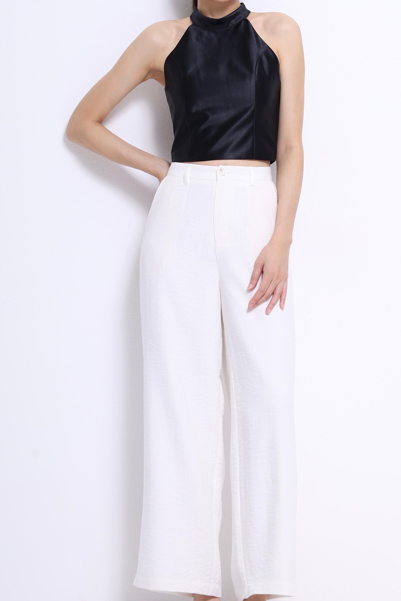 CB2729 Celeste Satin Halter Top