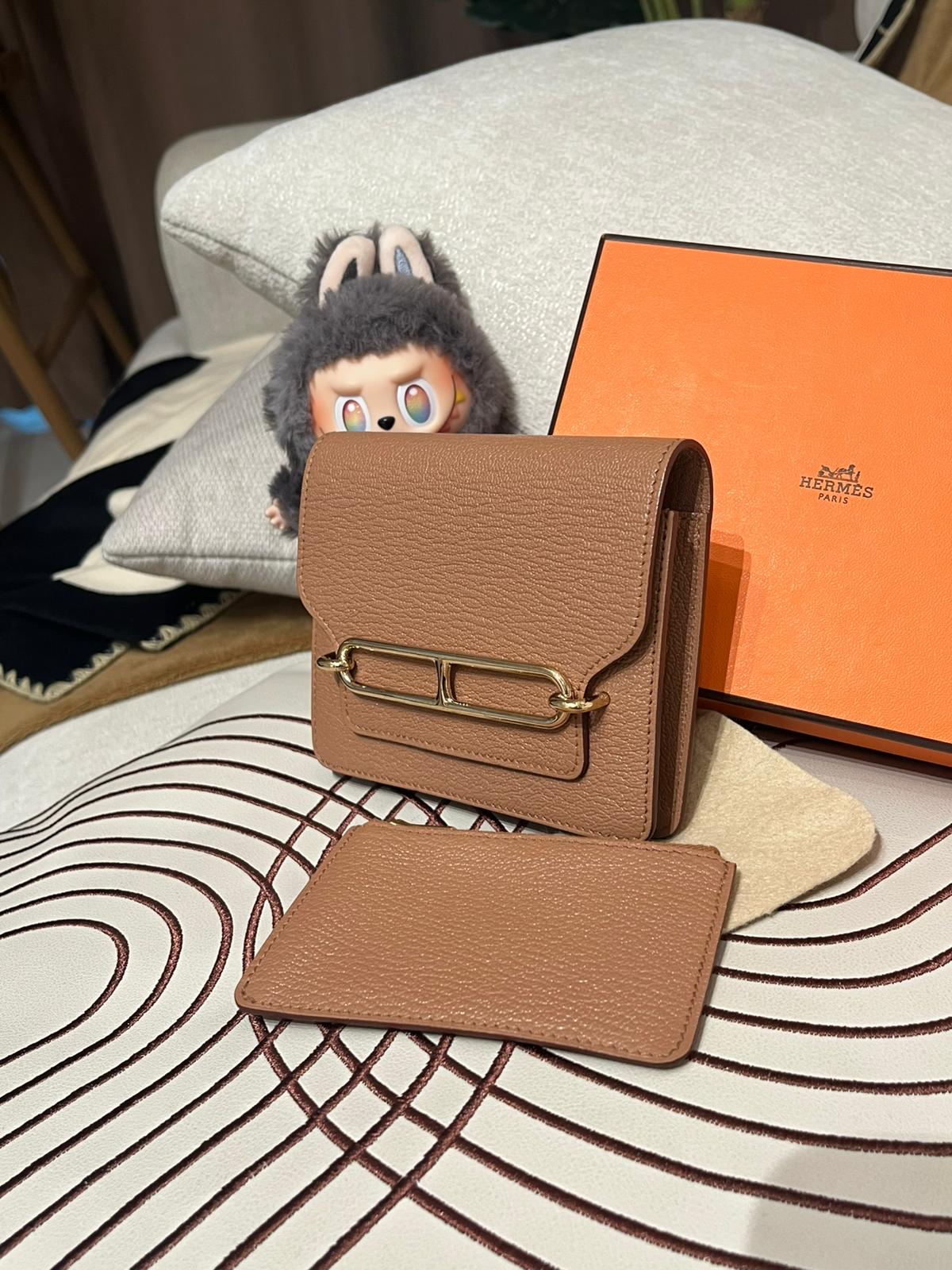 Hermes Mysore Goatskin Roulis Slim山羊皮短銀包 STAMP Y, 100%Authentic,99%new✅box