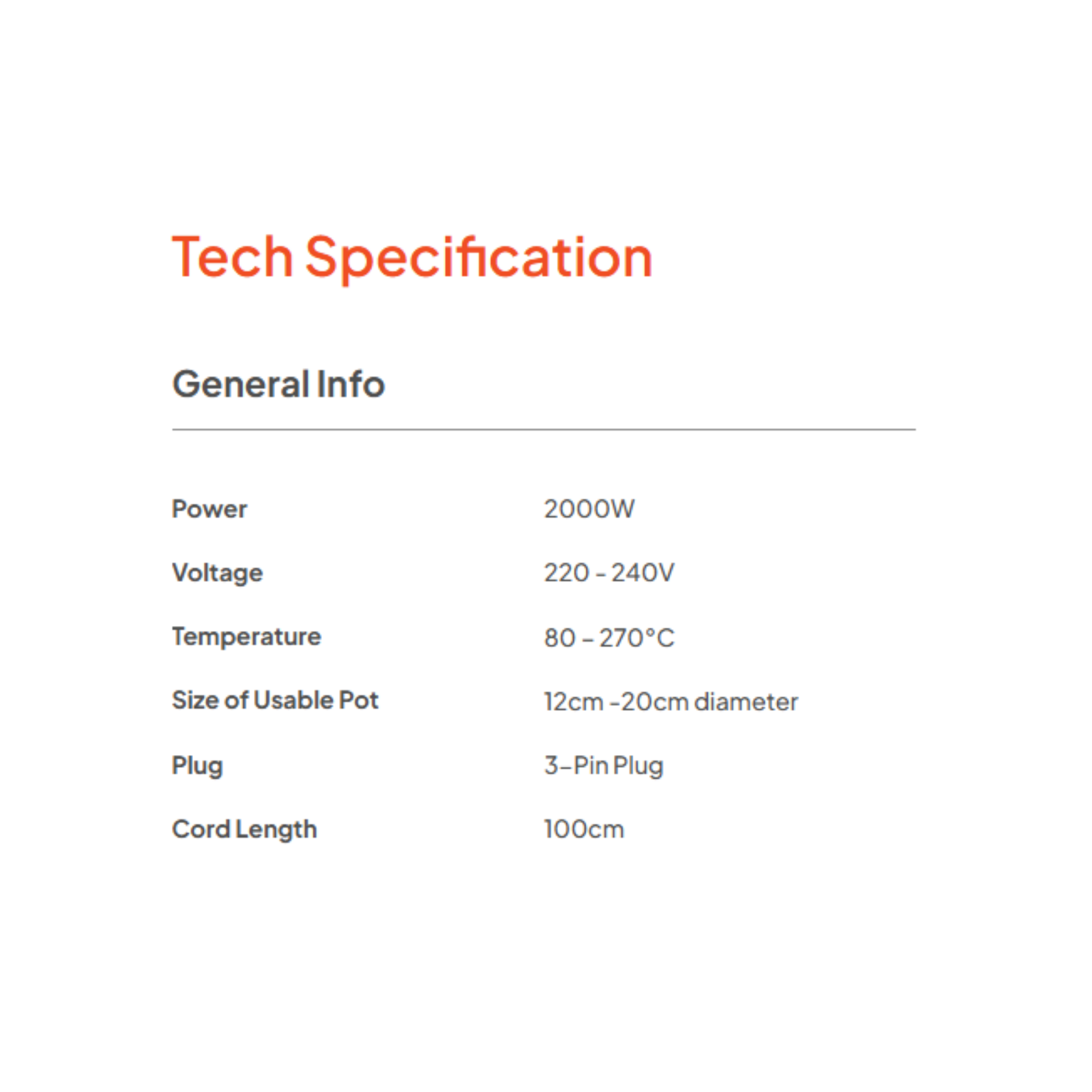 Russell Taylors 2000W Induction Cooker (IC-10)