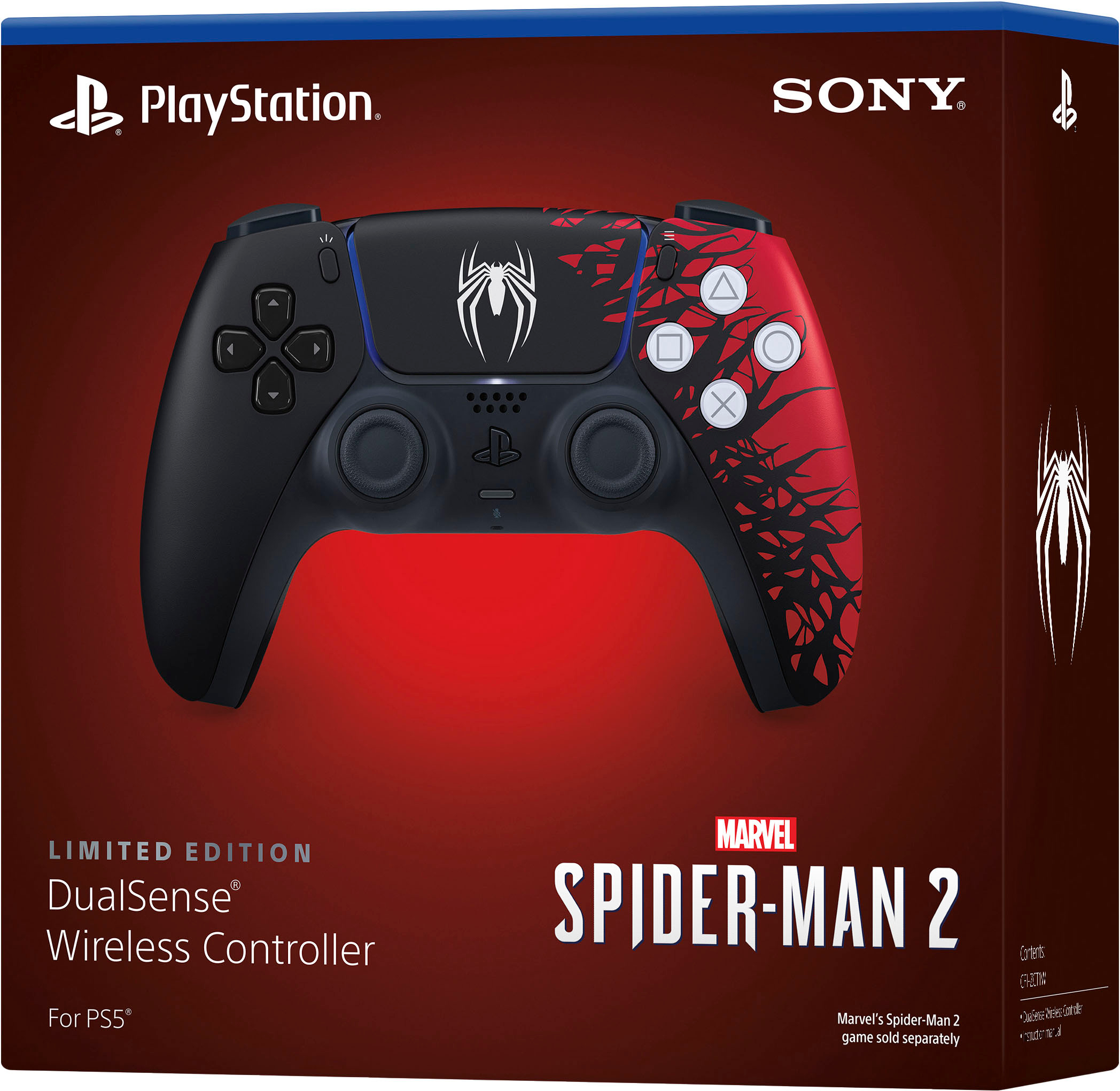 【進口貨】PS5 DualSense 無線手掣 (Marvel’s Spider-Man 2 限定版) PS5-0594