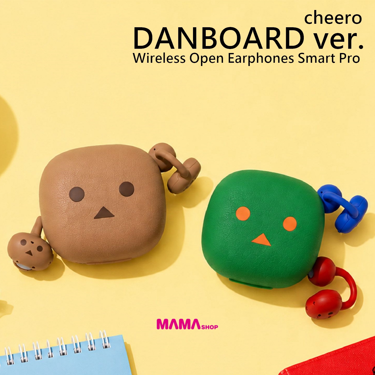 日本直送cheero Wireless Open Earphones Smart Pro DANBOARD ver. 紙箱人無線夾耳式耳機