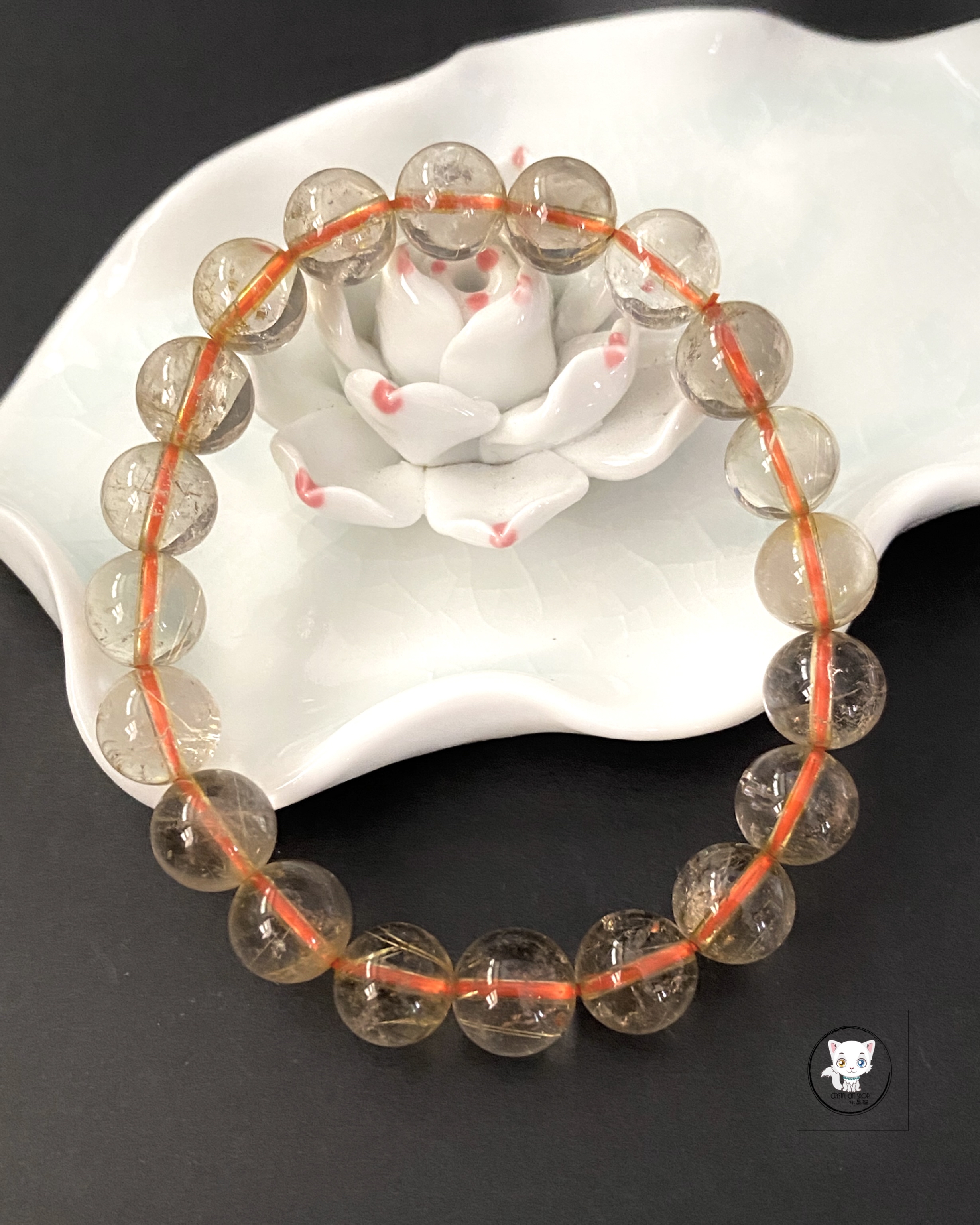 天然金髮晶手鏈 9.6mm