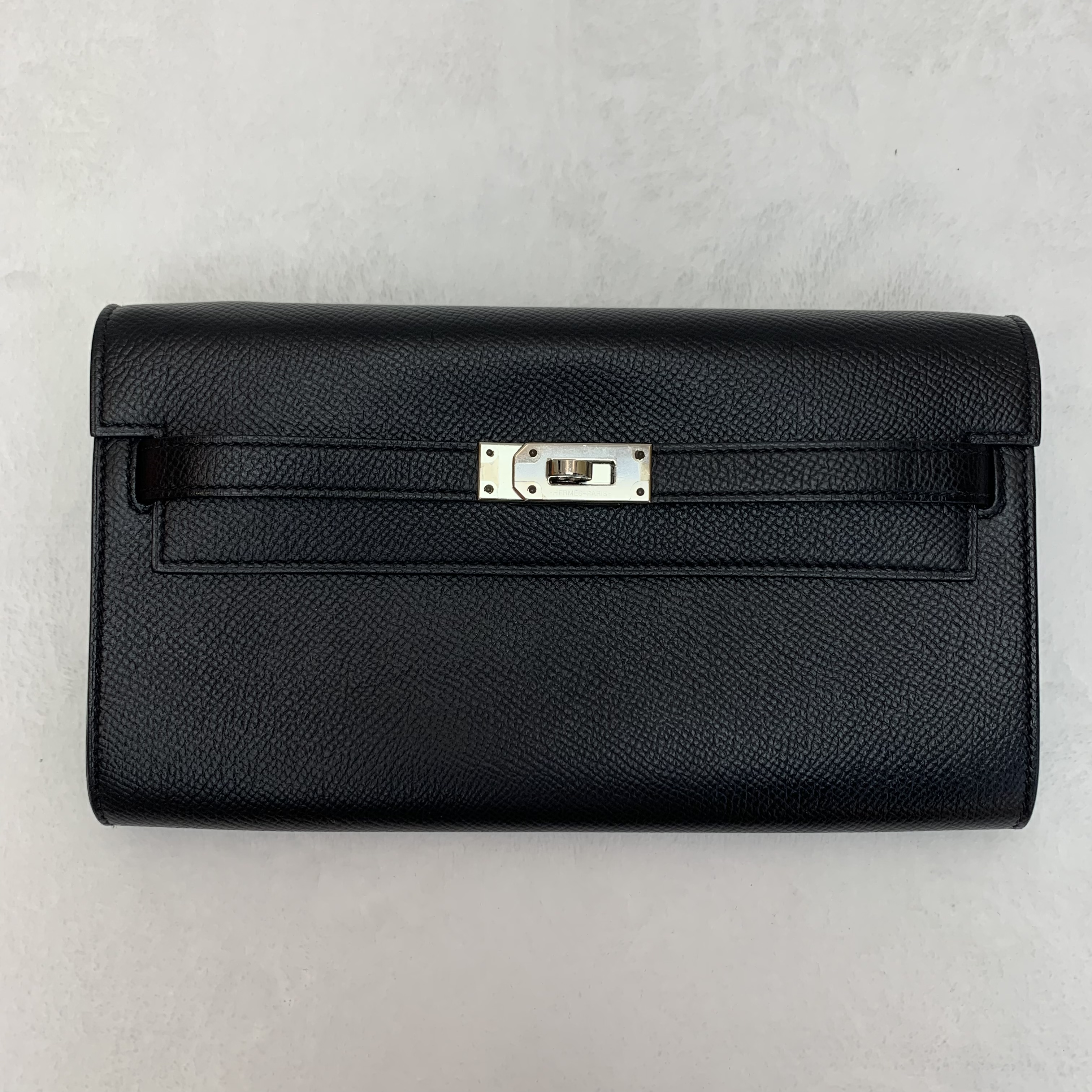 熱門配色Hermes Kelly to go 黑色銀扣 epsom皮