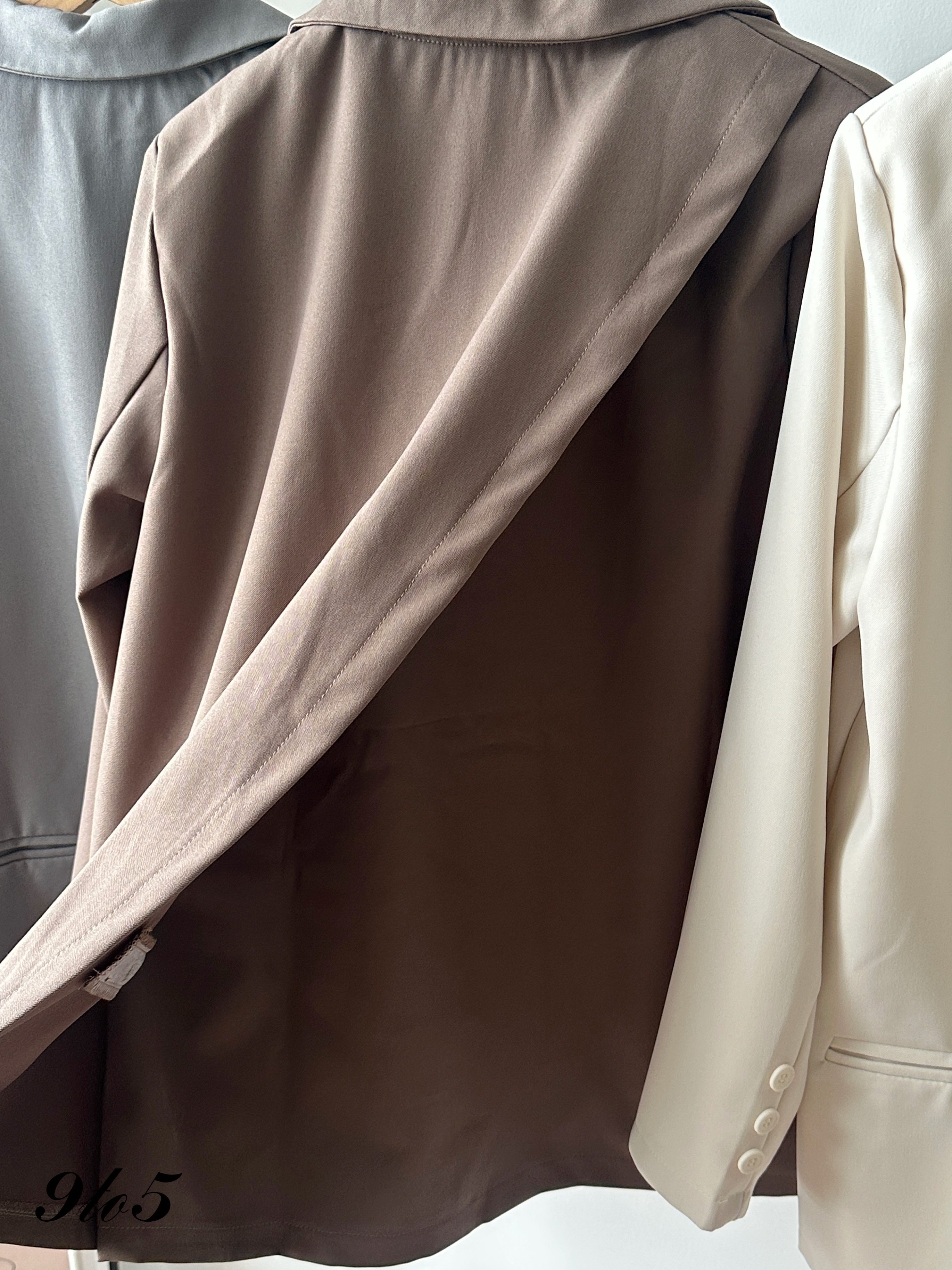 T4349 Long Sleeve Oversized Blazer - 3 Colors 